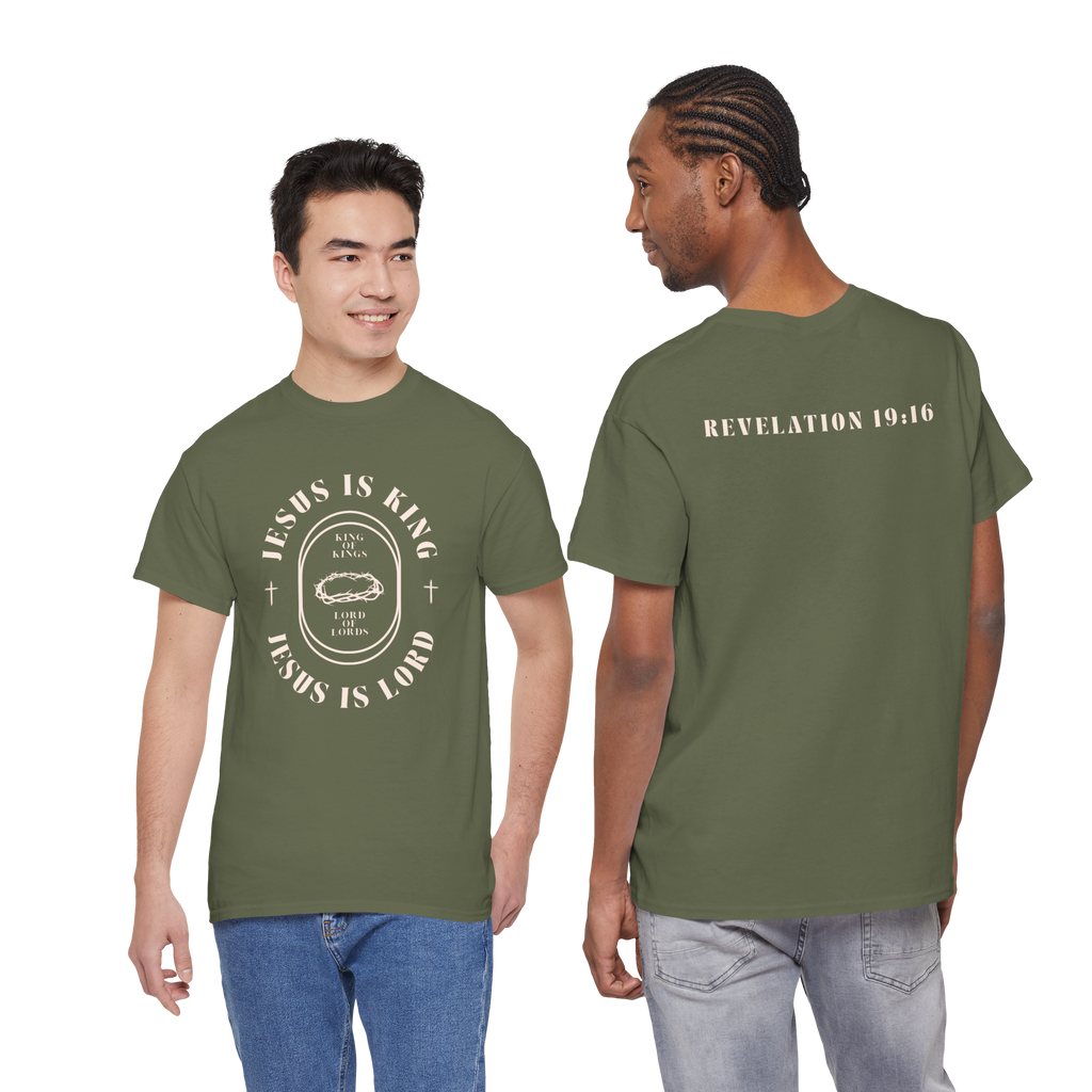 Jesus is Lord: Mens Unisex Heavy Cotton Tee