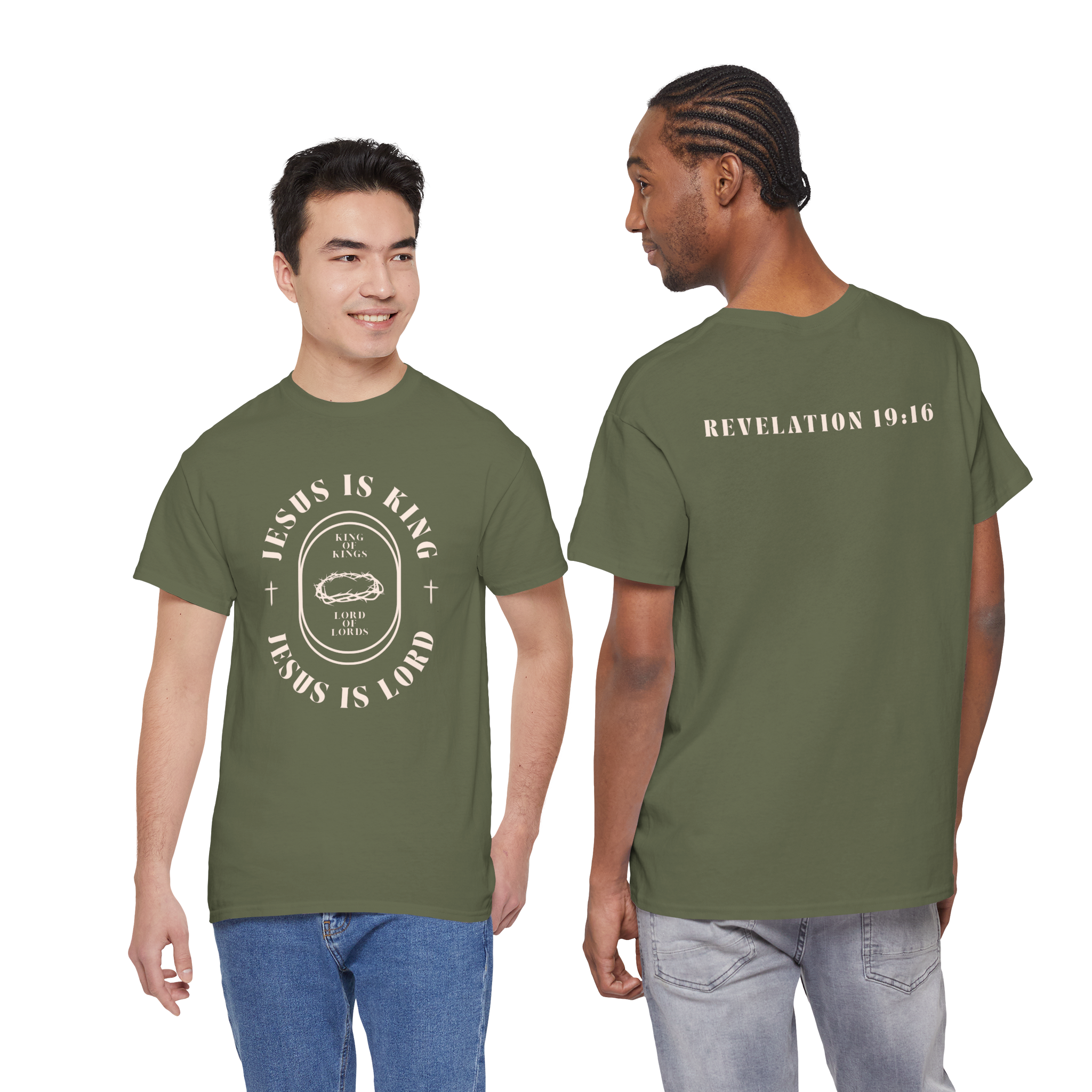 Jesus is Lord: Mens Unisex Heavy Cotton Tee